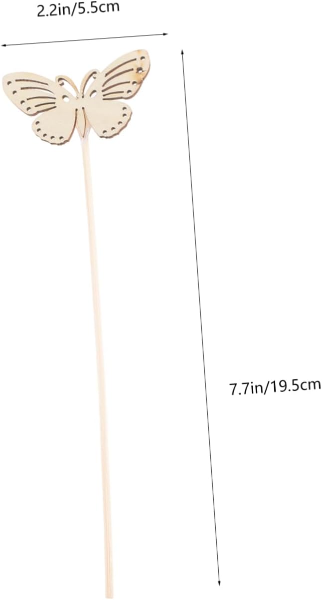 10pcs Butterfly Diffuser Sticks Wood Aroma Diffuser Accessories for Home Decoration Aromatherapy Reeds Decorative Craftsmanship
