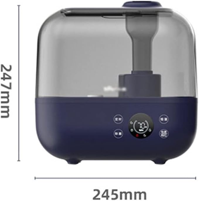 5L Large Capacity Humidifier Home Mute Smart Constant Humidity Timing Humidifier, Waterless Automatic Power Off, Top Fill Oil Diffuser with Adjustable -360° Rotation Nozzle Cool Mist Humidi