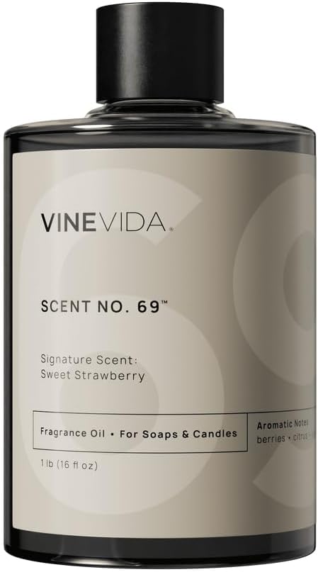 VINEVIDA [16oz] Sweet Strawberry Fragrance Oil for Candle Making and Soap Making - Premium Candle Scents for Soy Candles