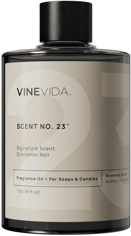 VINEVIDA [16oz] Cinnamon Roll Fragrance Oil - Fall Scent for Candle Making - Essential Oil - Candle Scents