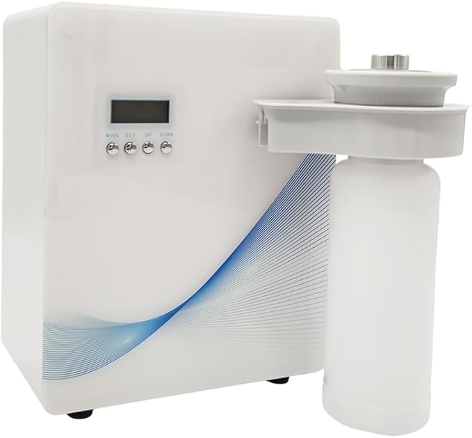 Bluetooth Enabled Wall Mounted Phone Controlled Hotel Collection Diffuser Machine Fragrance Oil Evaporator Cold air Diffuser with 500ml Capacity HVAC/AC System for 1000-4000sq .ft Coverage (White)