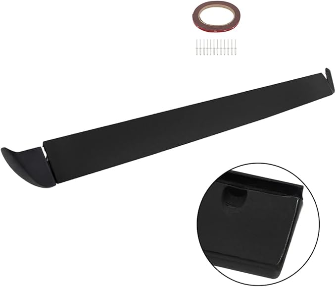 SCITOO Matte Black Rear Wing Spoiler Tailgate Body Kit Compatible with 1999-2006 for Chevy Silverado Sierra Rear Tailgate Tail Wing Spoiler Lip Splitter Chin Exterior Diffuser