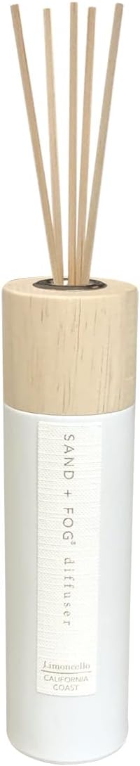 Sand + Fog Limoncello Reed Diffuser | Made with Essential Oils | Fill Your Home with the Your Favorite Luxurious Fragrance