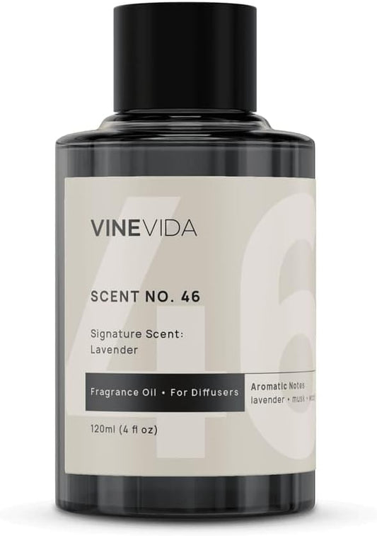 VINEVIDA [4 Fl Oz] Lavender Fragrance Oil for Cold Air Diffusers, Essential Oils for Diffuser Oil Refill & Air Freshener Room Spray