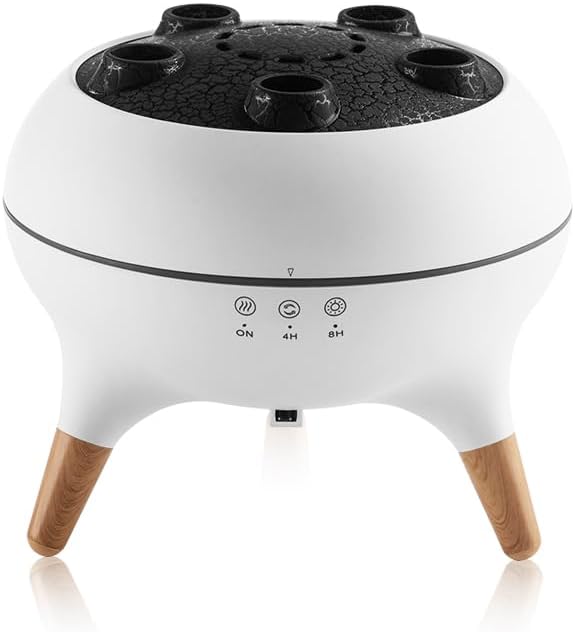 Dynamic Jellyfish Diffuser, 250ML Cool Mist Humidifier with 7 Color-Changing Lights, Smoke Ring Effect, Remote Control and 4/8H Timer Setting for Home Bedroom Office Yoga,Auto Shut-Off