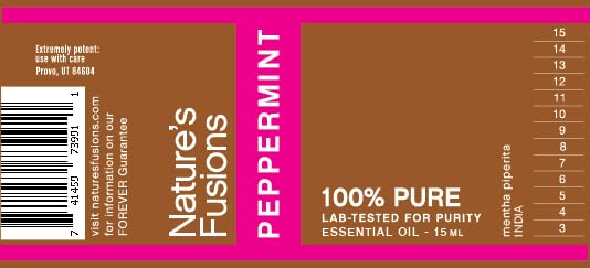 Nature's Fusions Peppermint (Supreme), 100% Pure and Natural Essential Oils, Undiluted, Therapeutic Grade for Aromatherapy and Topical Use, .5 Fl Oz (Pack of 1) (15 mL)