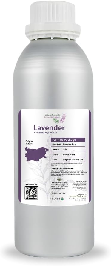 Lavender Oil - Bulgarian Essential Oils - Lavender Diffuser - Pure Therapeutic Grade (2lbs)
