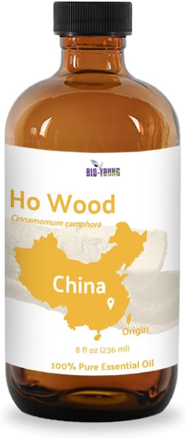 Ho Wood Essential Oil Direct from Malagassi - Ho Wood Essential Oil for Diffusers, Candle-Making, Soap-Making, Aromatherapy, for Skin and Hair (8oz)