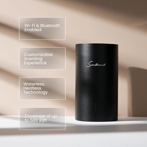 Scentiment Diffuser Oil – Midnight Jasmine | Jasmine, Vanilla Crème & Pear Nectar | Soft, Sweet & Floral Evening Fragrance Oil for Cold Air Diffusers – 1.69 fl oz (50 mL)