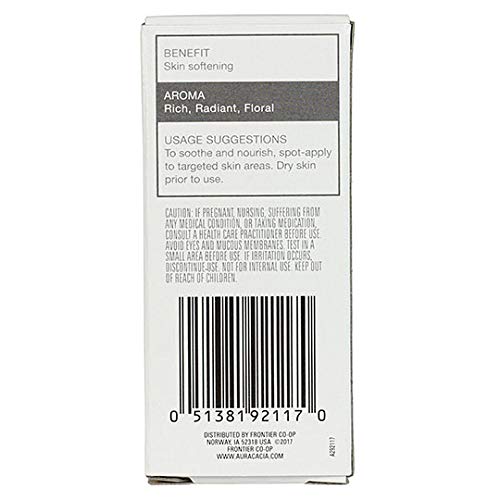Aura Cacia Rose Roll-On Essential Oil Blend - Pure Rosa Damascena in Apricot Carrier Oil and Vitamin E - Natural Perfume, On-The-Go Aromatherapy | 0.31 Fl Oz (Pack of 1)