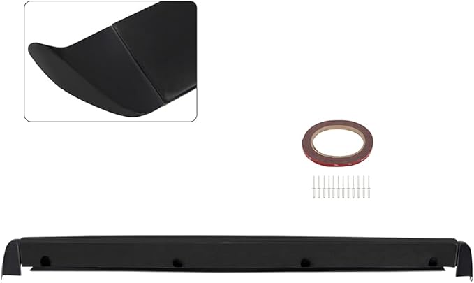 SCITOO Matte Black Rear Wing Spoiler Tailgate Body Kit Compatible with 1999-2006 for Chevy Silverado Sierra Rear Tailgate Tail Wing Spoiler Lip Splitter Chin Exterior Diffuser