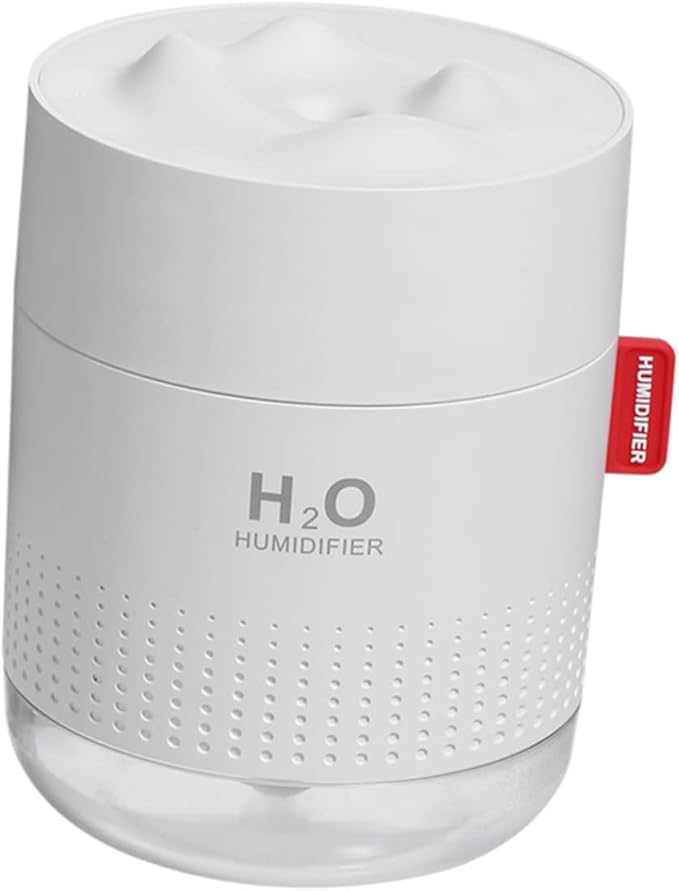 Snow Mountain Humidifier 500ml Large Capacity Night Light USB Powered Cool Mist Diffuser Quiet Desktop Humidifier for Home and Office