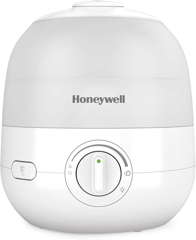 Honeywell Ultra Glow Light Changing Humidifier and Diffuser – Cool Mist Humidifier for Bedroom or Office with Essential Oil Diffuser