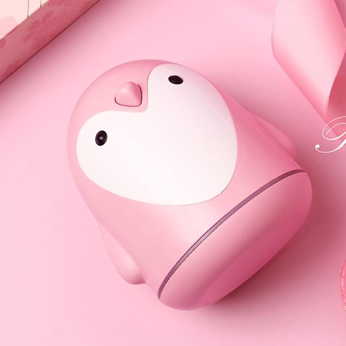 Aromatherapy Essential Oil humidifier Portable Cute Penguin 220ml Essential Oil Diffuser,Automatically Turn Off The USB Night Light,Suitable for Study,Bedroom and Office。