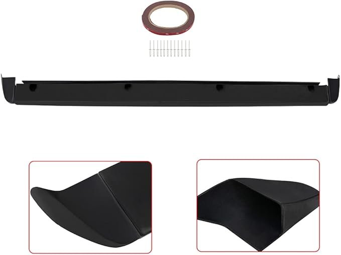 SCITOO Matte Black Rear Wing Spoiler Tailgate Body Kit Compatible with 1999-2006 for Chevy Silverado Sierra Rear Tailgate Tail Wing Spoiler Lip Splitter Chin Exterior Diffuser