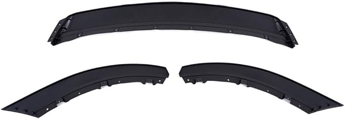 SCITOO 3PCS Front Bumper Lip Compatible for 2013-2014 for Ford Mustang Front Lip Spoiler Matte Black (PP) Plastic Air Dam