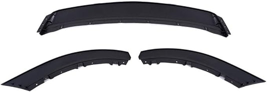 SCITOO 3PCS Front Bumper Lip Compatible for 2013-2014 for Ford Mustang Front Lip Spoiler Matte Black (PP) Plastic Air Dam