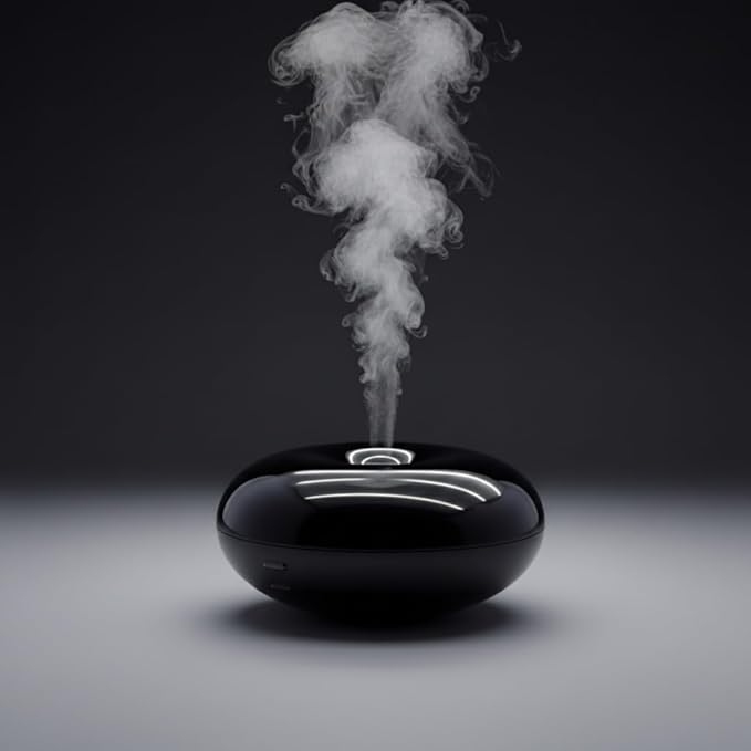 Black Mizu(Water) Sleek Design Essential Oil Ultrasonic Diffuser Timer LED Light Aromatherapy
