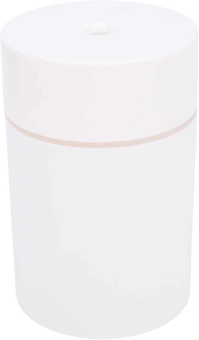 HEEPDD Portable Mini Humidifier, Humidifiers Mist Modes, 300ML USB Powered Diffuser for Bedroom and Office Portable Mini Humidifier, Plastic, Dual Nan Household Appliances (White)