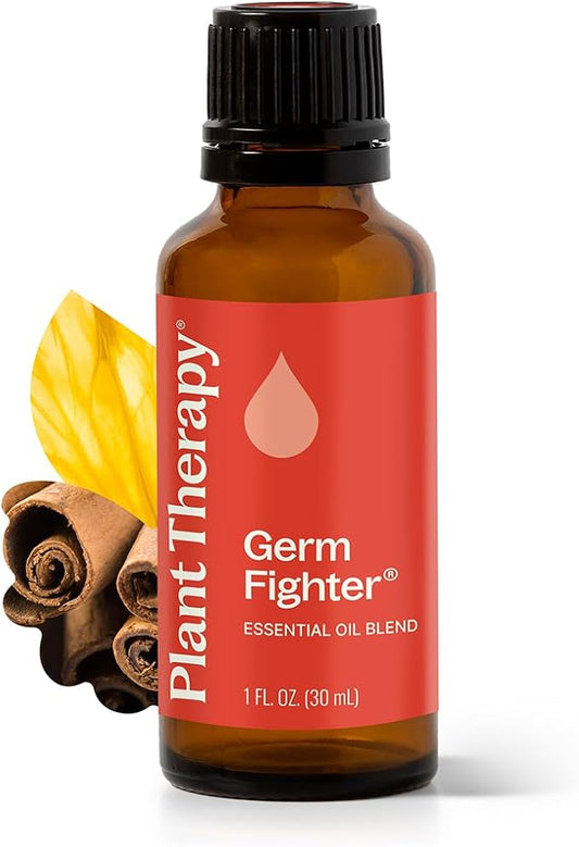 Plant Therapy Germ Fighter Essential Oil Blend 100% Pure, Undiluted, Natural Aromatherapy, Therapeutic Grade 30 mL (1 oz)