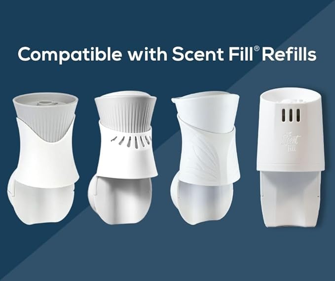 Scent Fill 100% Natural Glacier Plug in Air Freshener, Scented Oil Refills, 3 Refills