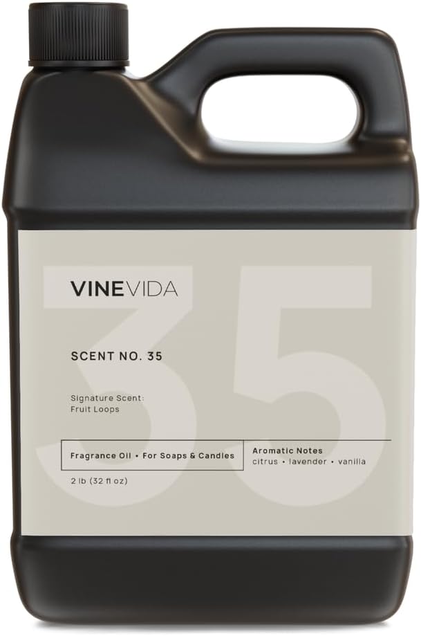 VINEVIDA [32oz] Fruit Loops Fragrance Oil for Candle Making - Made in USA Scents for Soap Making - Natural Candle Fragrance Oil