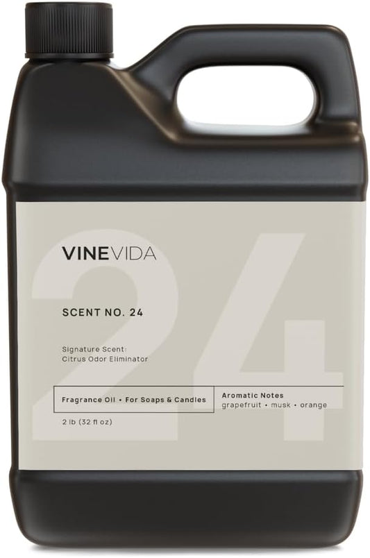 VINEVIDA [32oz] Citrus Odor Eliminator Fragrance Oil for Candle Making and Soap Making - Premium Candle Scents for Soy Candles