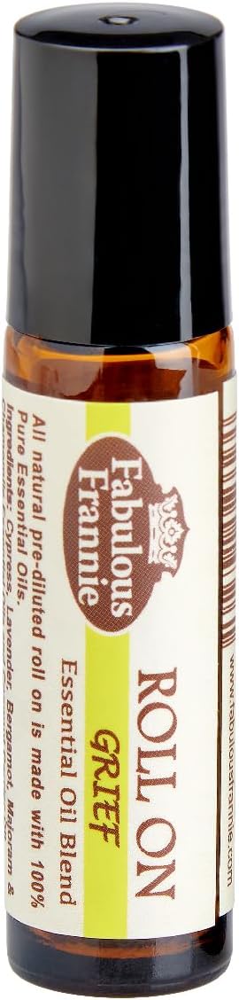 Fabulous Frannie Grief Essential Oil Blend Roll-On Bergamot, Chamomile, Cypress and Marjoram Pure Essential Oils 10ml