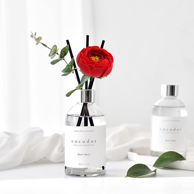 COCODOR White Label Camellia Diffuser/Aqua Savon/6.7oz(200ml)/Home Decor & Office Decor, Fragrance and Gifts, Aromatherapy