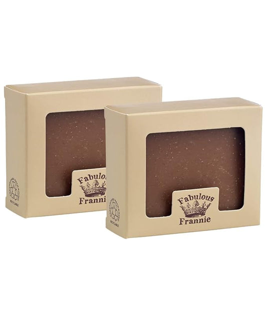 Fabulous Frannie Orange Vanilla Essential Oil Herbal Soap Gift Set each made with Pure Essential Oils Sweet Orange and Vanilla 4 Ounce (Pack of 2)