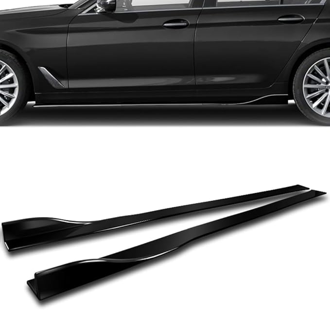 Q1-TECH, 9PCS Front Bumper Lip & Side Skirt Extensions Diffuser Compatible with 2012-2014 Ford Focus ST Hatchback Models, Front Bumper Lip Spoiler Air Chin Body Splitter ABS (Painted Black)