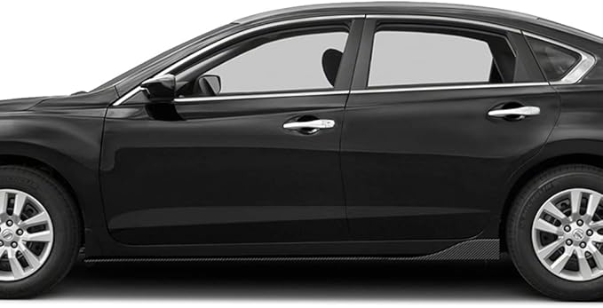 Q1-TECH, 9PCS Front Bumper Lip & Side Skirt Extensions Diffuser Compatible with 2012-2014 Ford Focus ST Hatchback Models, Front Bumper Lip Spoiler Air Chin Body Splitter ABS (Painted Carbon)
