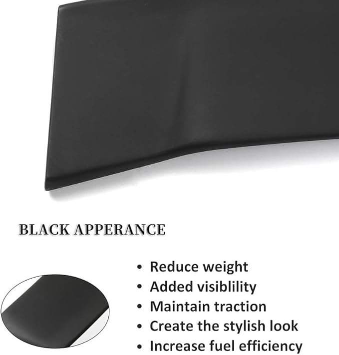 SCITOO Glossy Black Spoiler Wing Body Kit Compatible with 2012-2015 for Honda Civic Sedan Rear Trunk Spoiler Wing Splitter Chin Exterior Diffuser
