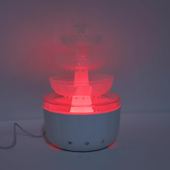 Jeffergarden Fountain Diffuser Humidifier, Quiet Aromatherapy with 500ml Capacity for Living Room and Bedroom Relaxation