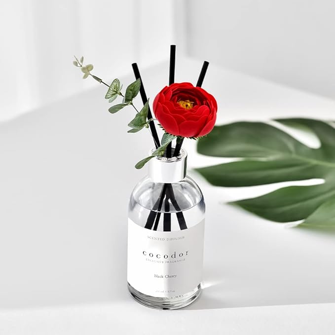 COCODOR White Label Camellia Diffuser/Garden Lavender/6.7oz(200ml)/Home Decor & Office Decor, Fragrance and Gifts, Aromatherapy