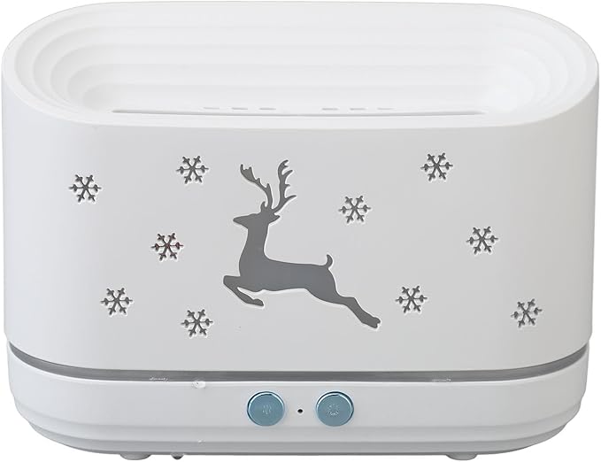 Flame Pattern Air Diffuser Humidifier, Large 300ml Capacity Quiet Mist Maker with Dual Spray Modes, Flame Effect Essential Oil Diffuser for Home Office Bedroom