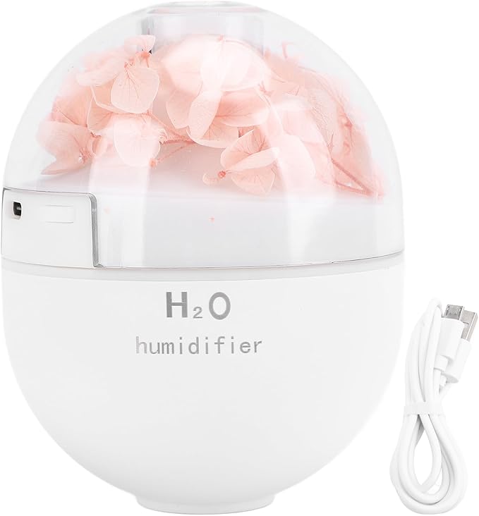 Yoidesu 120ml Cool Mist Humidifier, RGB Upgrade Diffusers for Home, Auto Shut Off, Ultrasound Atomization, Dual Mist Mode for Winter, Bedroom, Silent Running (Pink)