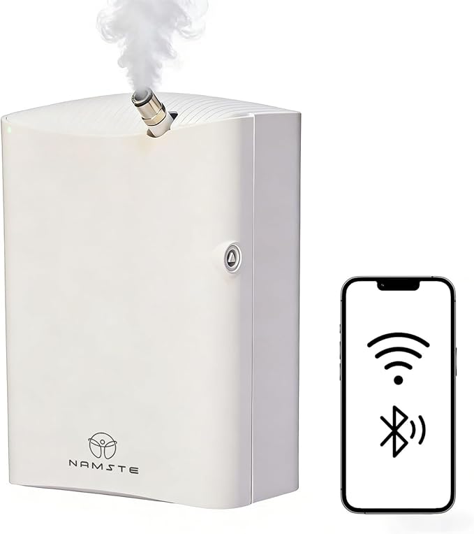 Waterless Essential Oil Diffuser HVAC Scent Machine - Smart APP & WiFi Control 3500 sq. ft Coverage Cold Air Aroma, Minimalist Aromatherapy Diffusers 500ML for Home Hotel Office Large Room