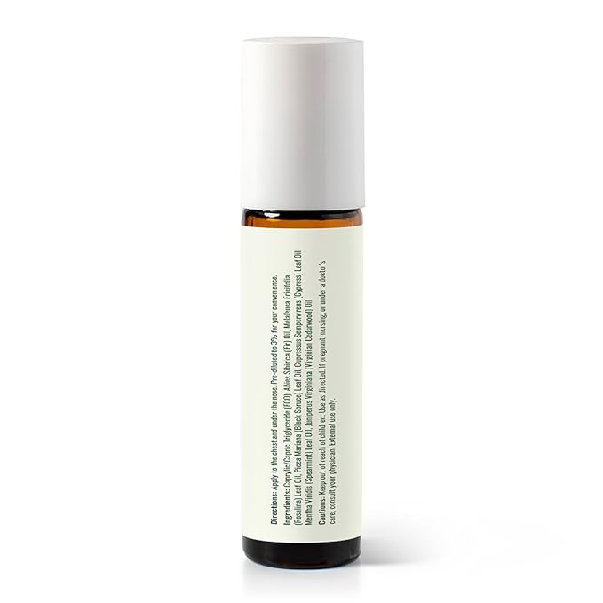 Plant Therapy Kids Sniffle Stopper Essential Oil Blend Pre-Diluted Roll-On 10 mL (1/3 oz) Respiratory Support Blend 100% Pure, Natural Aromatherapy, Therapeutic Grade