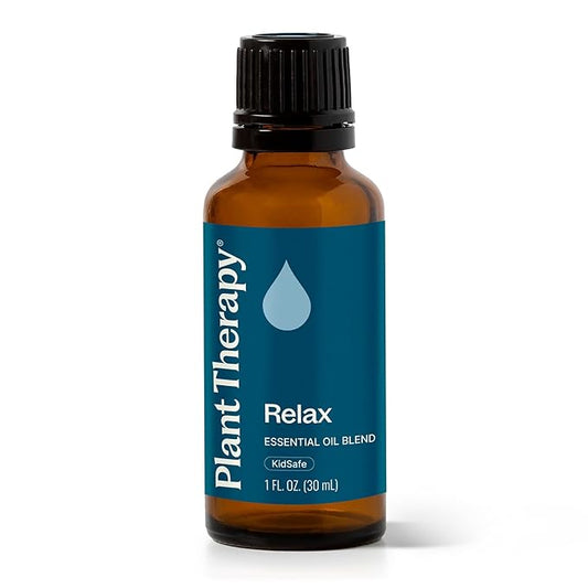 Plant Therapy Relax Essential Oil Blend, 30 mL (1 oz), 100% Pure, Undiluted, Great for Essential Oil Diffusers and Promoting Relaxation