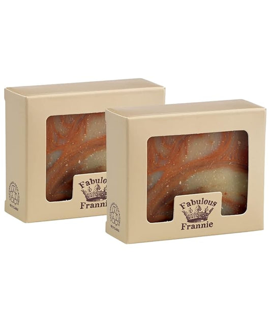 Fabulous Frannie BAY RUM Essential Oil Herbal Soap Gift Set each made with Pure Essential Oil 4 Ounce (Pack of 2) …
