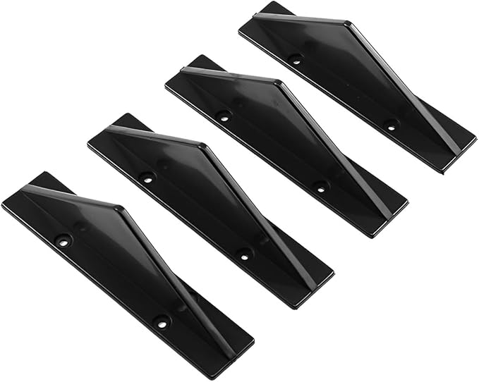 4pcs Car Rear Lower Bumper Wing Lip Diffuser, Anti-Crash Accessories Spoiler Shark Fin Protector, Rear Bumper Splitter Lip Wing with Screw, Universal Auto Decoration for Car SUV Truck