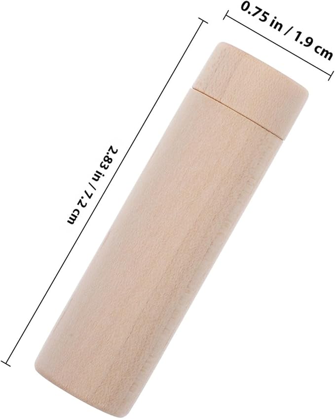 Wooden Nasal Stick Aromatherapy for Adults, Essential Oil Diffuser Tube with Wick, Maple Wood Fragrance Sniffing Stick for Home and Travel Use