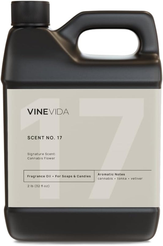 VINEVIDA [32oz] Cannabis Flower Fragrance Oil - USA Made Scents for Candle & Soap Making