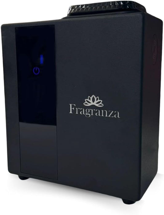 Fragranza613 Verona MINI Black Aroma Diffuser, Waterless & Heatless, HVAC Integration, Covers 2,500 Sq Ft, Quiet 40db, Child & Pet Safe, Small