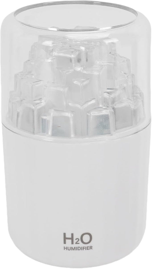 Zerodis Car Diffuser Humidifier Diffusers Essential Oil with Ambient Light Mini Portable Mist Maker with Dual Spray Modes Auto Shut Off for Car Home Office Bedroom (White)