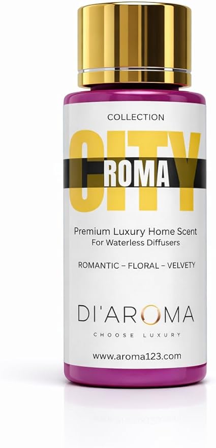 Di'Aroma Aroma Oil Blend Roma 60ml 2 Fl Oz – Premium Diffuser Oil for Home, Waterless & Essential Oil Diffusers, Long Lasting Home Fragrance, City Collection, Made in USA (2 Fl Oz, Roma)