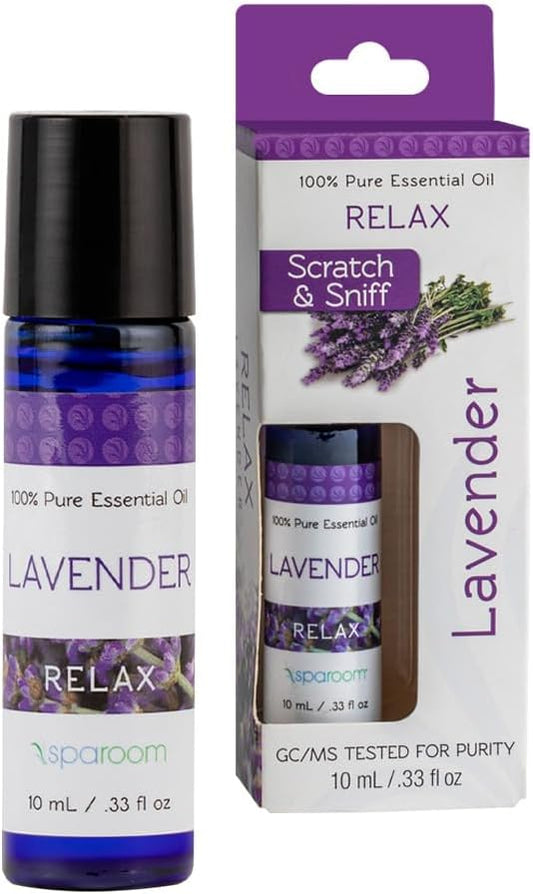 SpaRoom Aromatherapy 100% Pure Essential Oils for Diffusers and Air Freshners, Relax Lavender, 10 mL