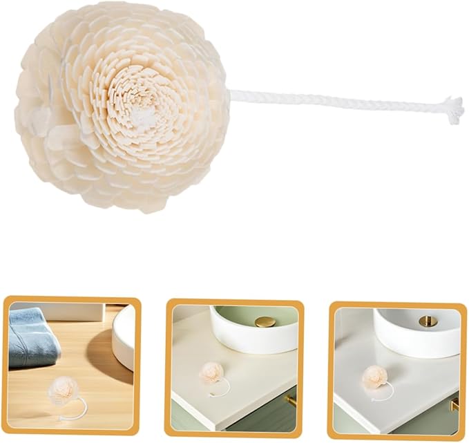 3pcs Faux Flower Diffusers for Essential Oils Durable Rope Aroma Placement Decorative Home Fragrance Refill for Cozy Atmosphere