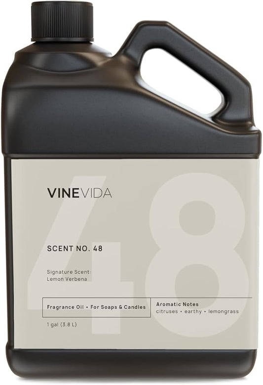 VINEVIDA [128oz] Lemon Verbena Fragrance Oil for Candle Making and Soap Making - Premium Candle Scents for Soy Candles